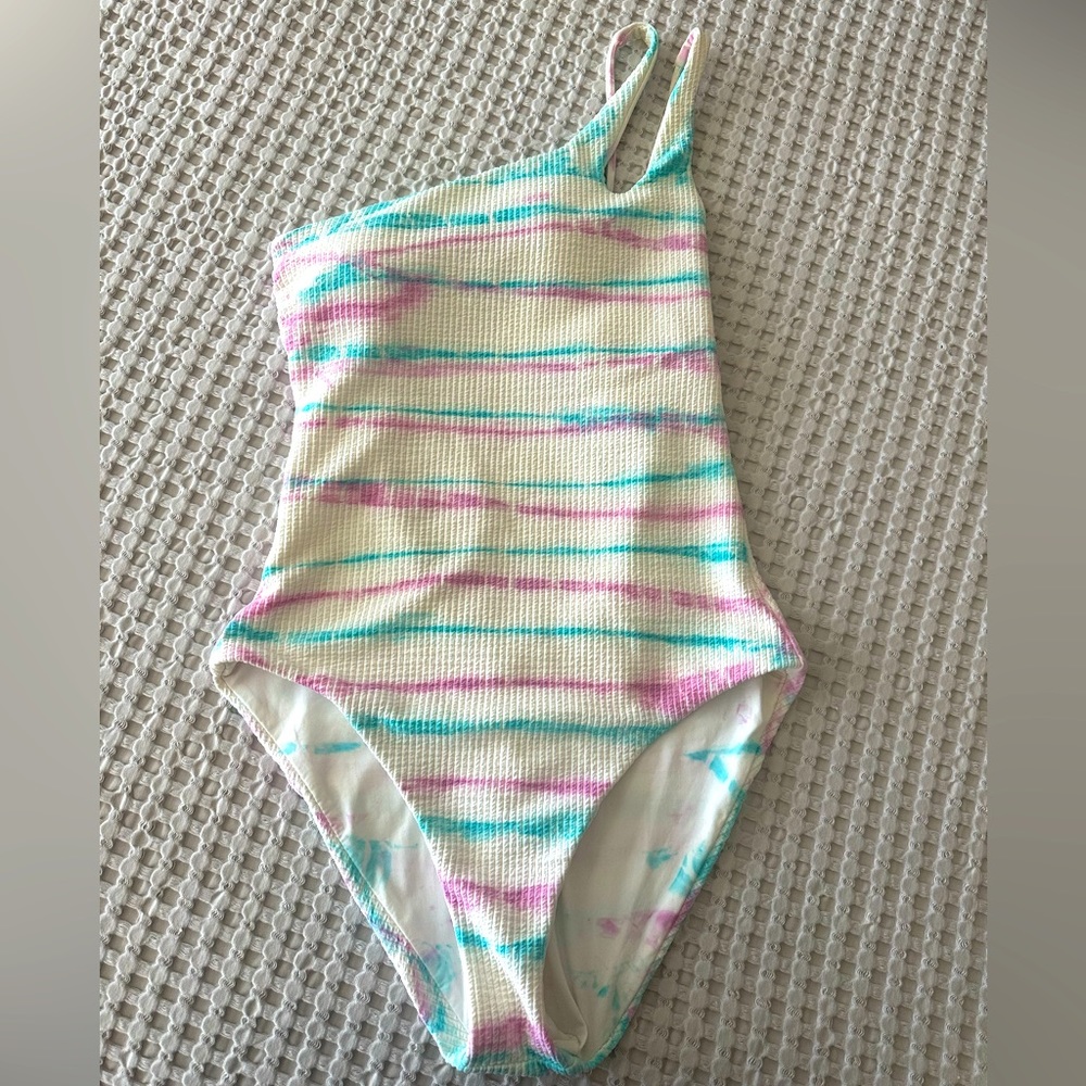 Becca One Shoulder Tie Dye One Piece